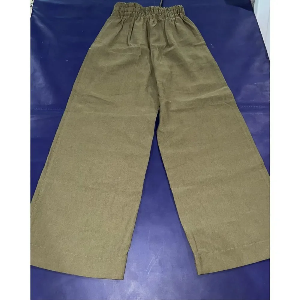 Zara Army Green Gaucho Pants
